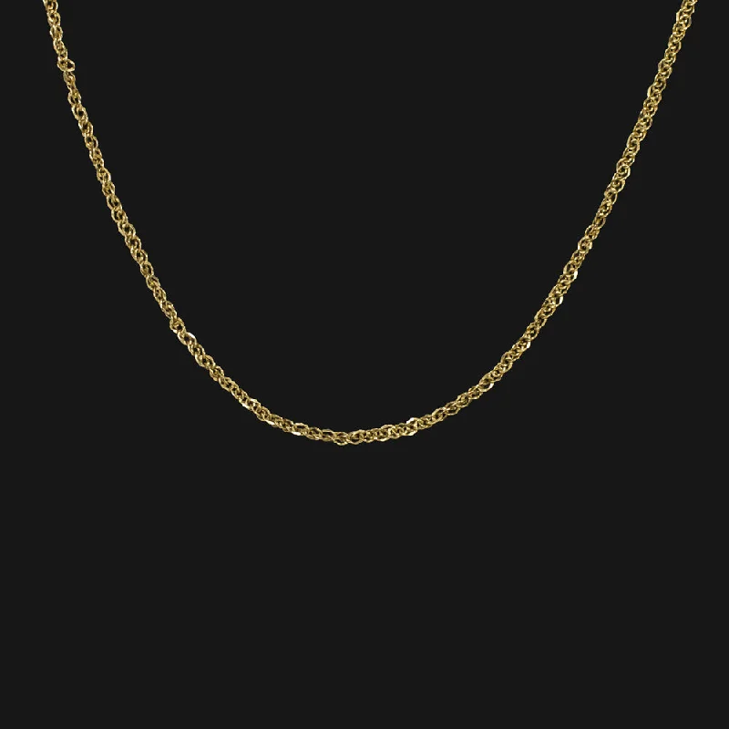 Luxury Diamond Necklaces-SOLID 14K YELLOW GOLD 20 INCH CABLE CHAIN 1mm DAINTY CLASSIC LADIES NECKLACE