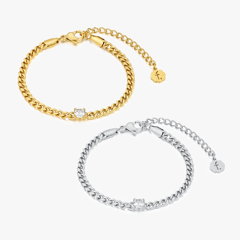 Bangles Vs Bracelets For Women-Single Gem Bracelet