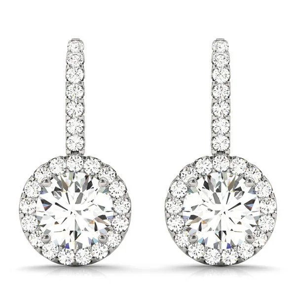 Mixed Earrings-Halo Diamond Earring