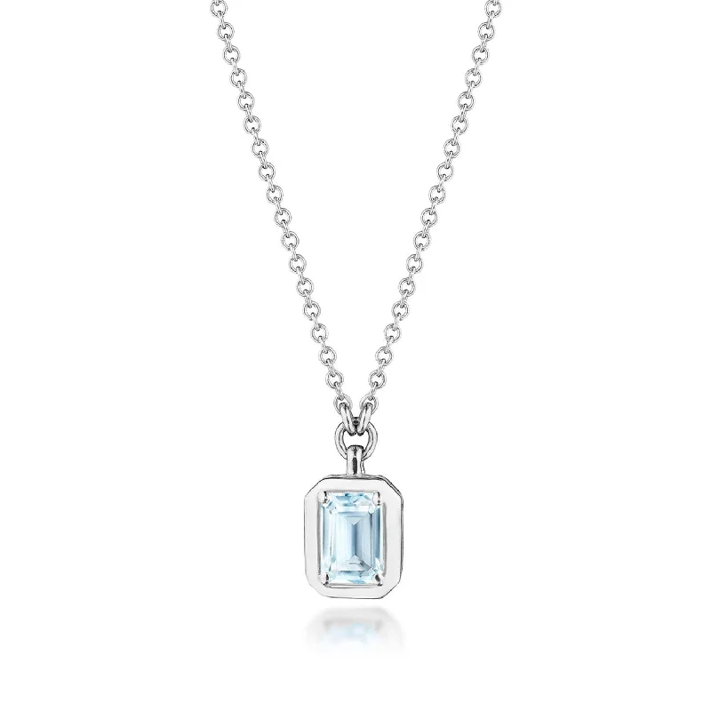 Layered Necklaces-TACORI Allure | Sky Blue Topaz Necklace - 0.7ct FP812VEC55X4BT