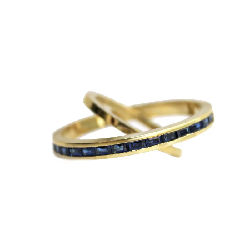 Silver Rings-Baguette Saturn Ring