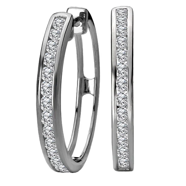 Handmade Hoop Earrings-Ladies Fashion Diamond Earrings