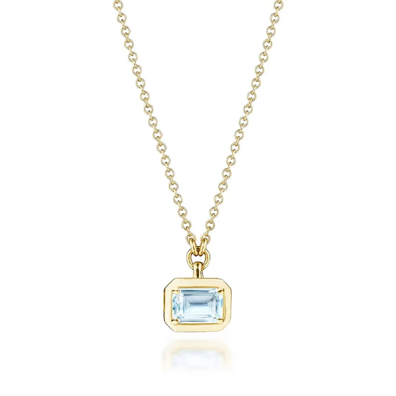 Cross Necklaces-TACORI Allure | Sky Blue Topaz Necklace - 0.7ct FP812HEC55X4BTY