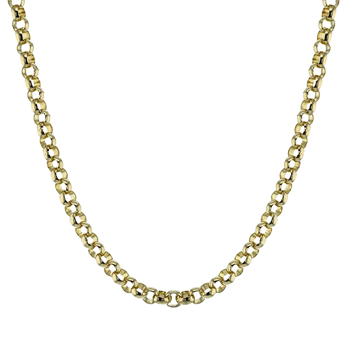 Vintage Diamond Necklaces-Chain Link Necklace in 18k Gold CN139