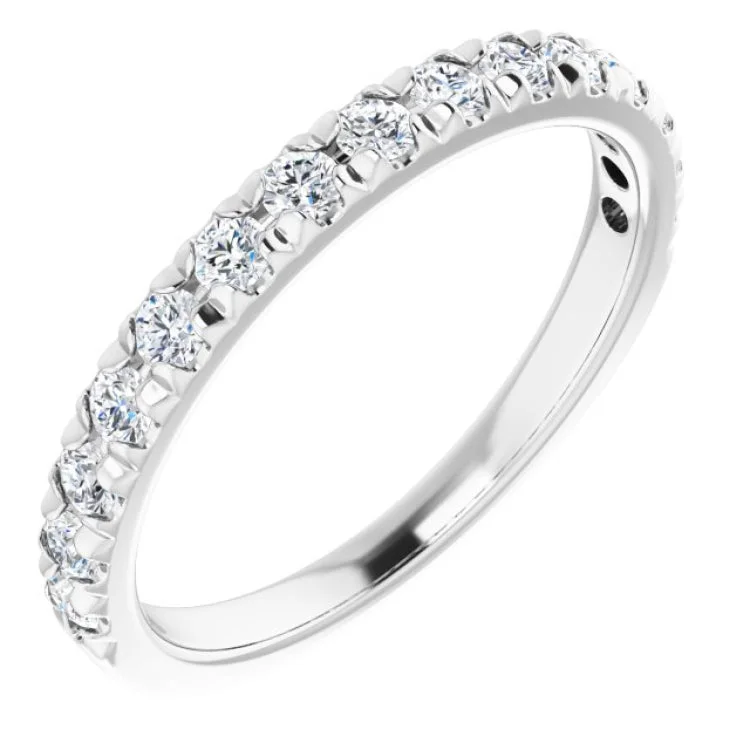 Fashion Wedding Rings-14K White 1/2 CTW Lab-Grown Diamond Anniversary Band