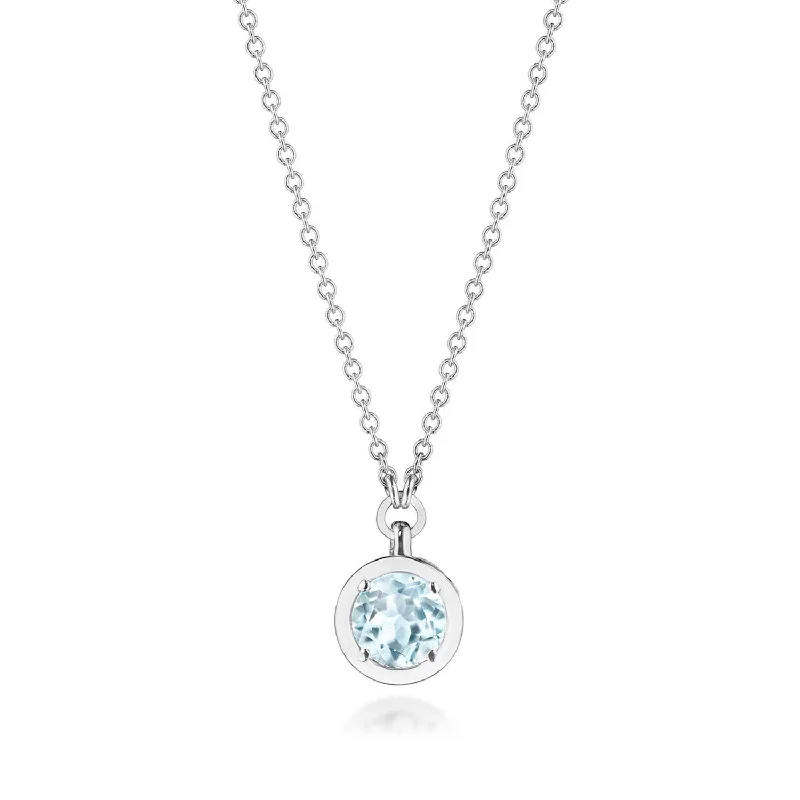 Birthstone Necklaces-TACORI Allure | Sky Blue Topaz Necklace - 0.7ct FP812RD5BT