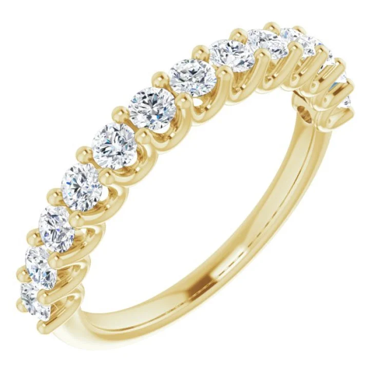 White Gold Engagement Rings-14K Yellow 9/10 CTW Lab-Grown Diamond Anniversary Band