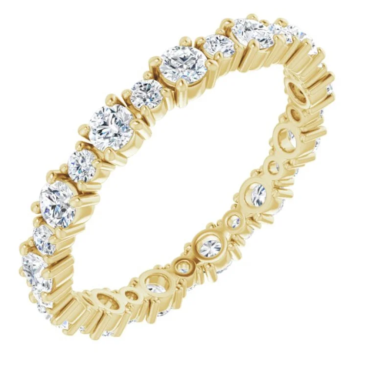 Unique Engagement Rings-14K Yellow 1 1/5 CTW Lab-Grown Diamond Eternity Band