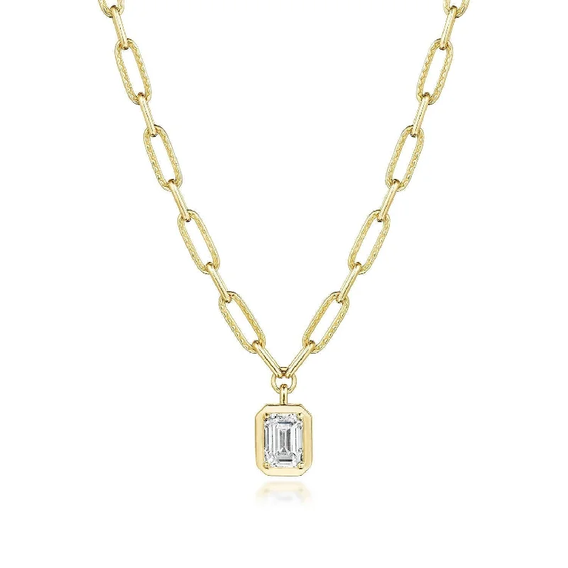 Couple Necklaces-TACORI Allure | Petite Diamond Link Necklace - 1.54ct FP813VEC8X6LDY