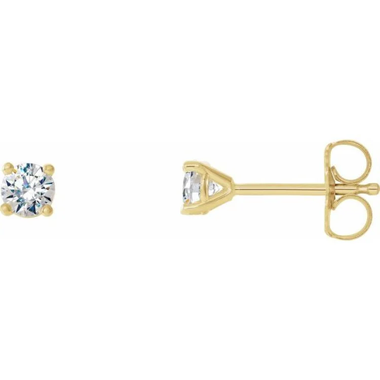 Gemstone Earrings-14K Yellow 1/4 CTW Natural Diamond Cocktail-Style Earrings