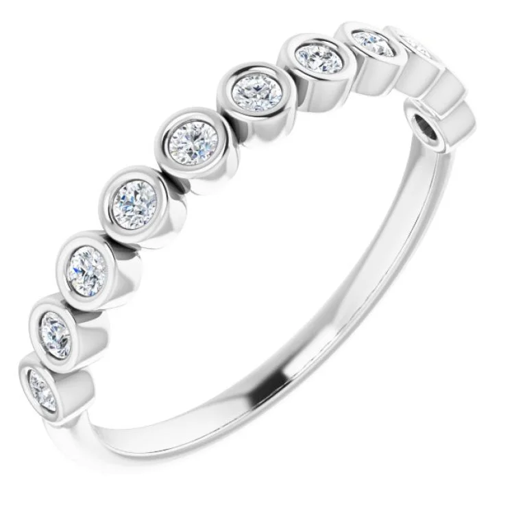 Diamond Rings-Platinum 1/5 CTW Natural Diamond Anniversary Band