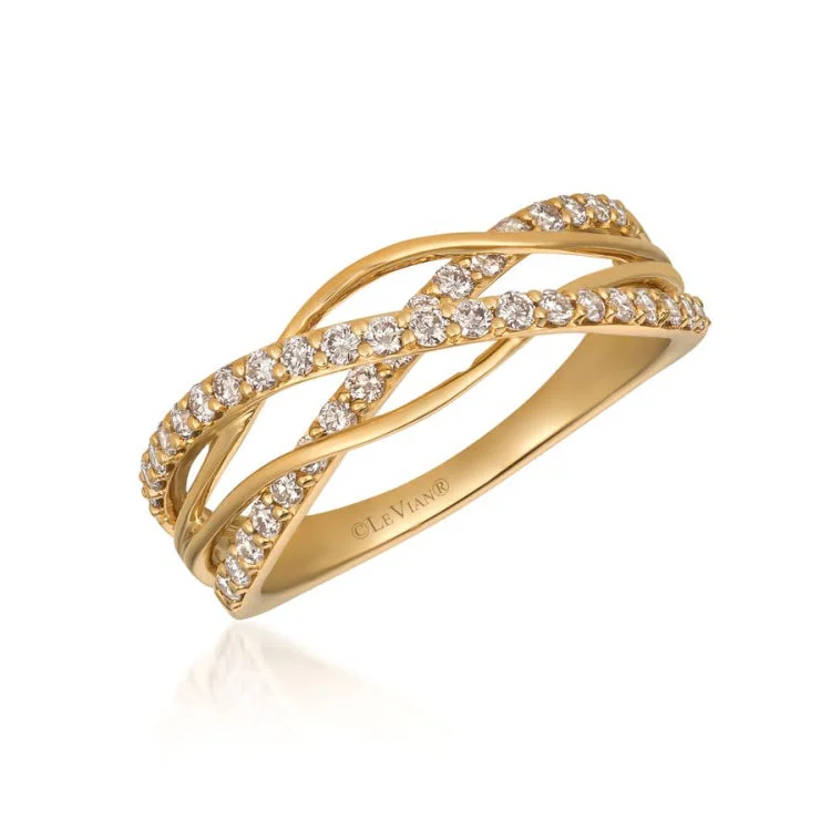 Rose Gold Wedding Bands-Le Vian 14K Honey Gold Ring