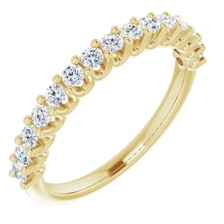 Gold Promise Rings-14K Yellow 1/2 CTW Lab-Grown Diamond Anniversary Band