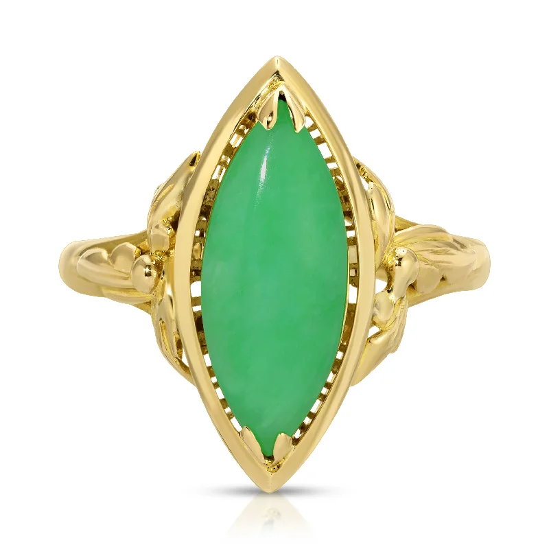 Vintage Custom Rings-Jade Estate Ring