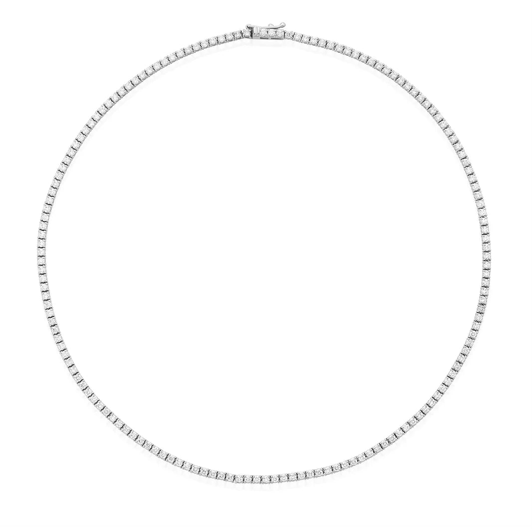 Luxury Necklaces-Lab Grown Diamond Tennis Necklace