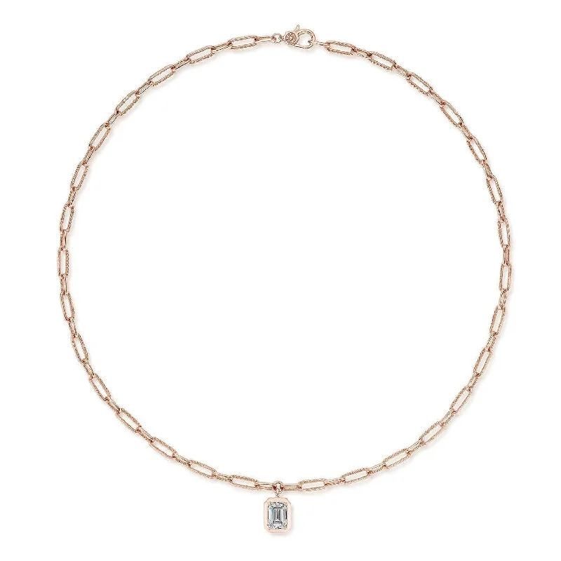 Lucky Charm Necklaces-TACORI Allure | Petite Diamond Link Necklace - 2.04ct FP813VEC85X6LDPK