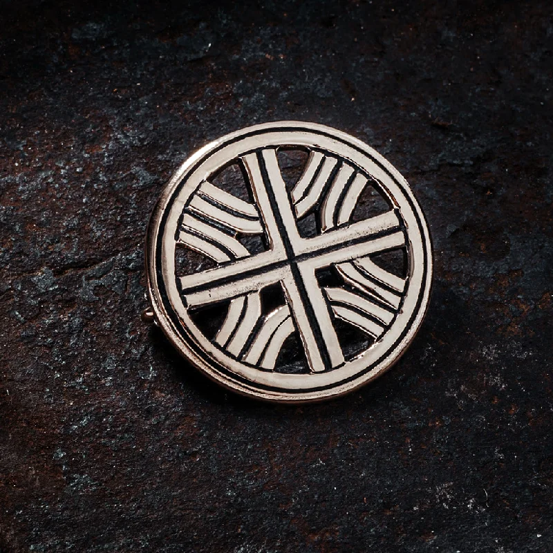 Vintage-Inspired Brooch-Repton Brooch, Bronze