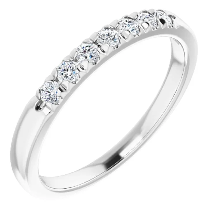 Gold Rings-14K White 1/4 CTW Lab-Grown Diamond Anniversary Band