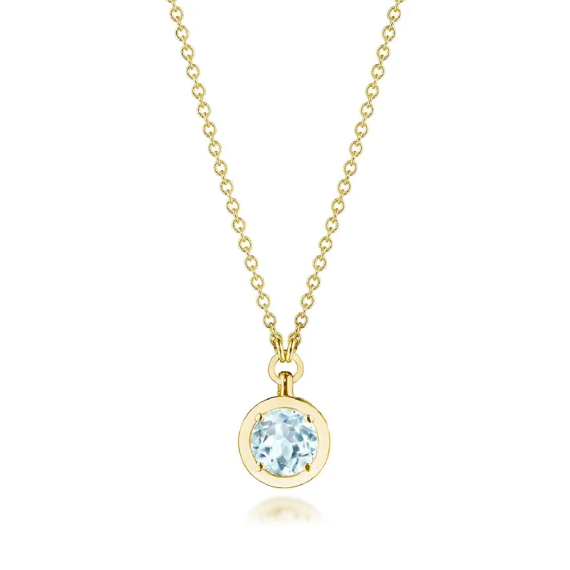 Heart Pendant Necklaces-TACORI Allure | Sky Blue Topaz Necklace - 0.7ct FP812RD5BTY