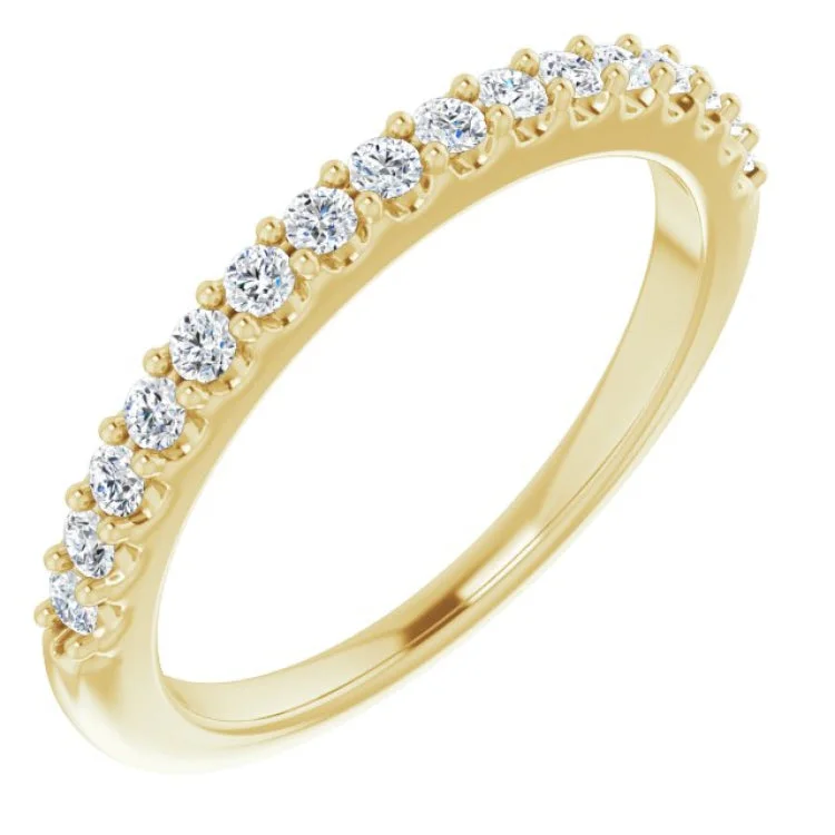 Engagement Rings With Birthstones-14K Yellow 1/4 CTW Diamond Anniversary Band