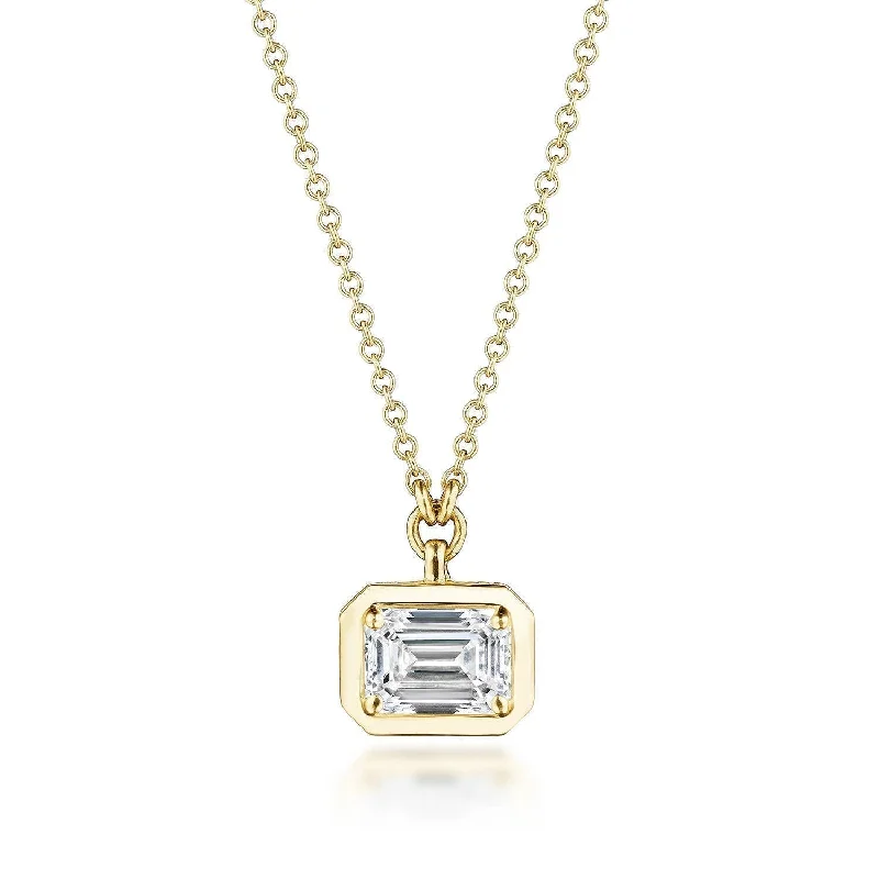 Personalized Bar Necklaces-TACORI Allure | Diamond Necklace - 0.75ct FP812HEC65X45LDY