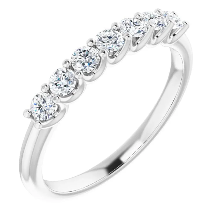 Anniversary Rings-Platinum 3/8 CTW Natural Diamond Anniversary Band