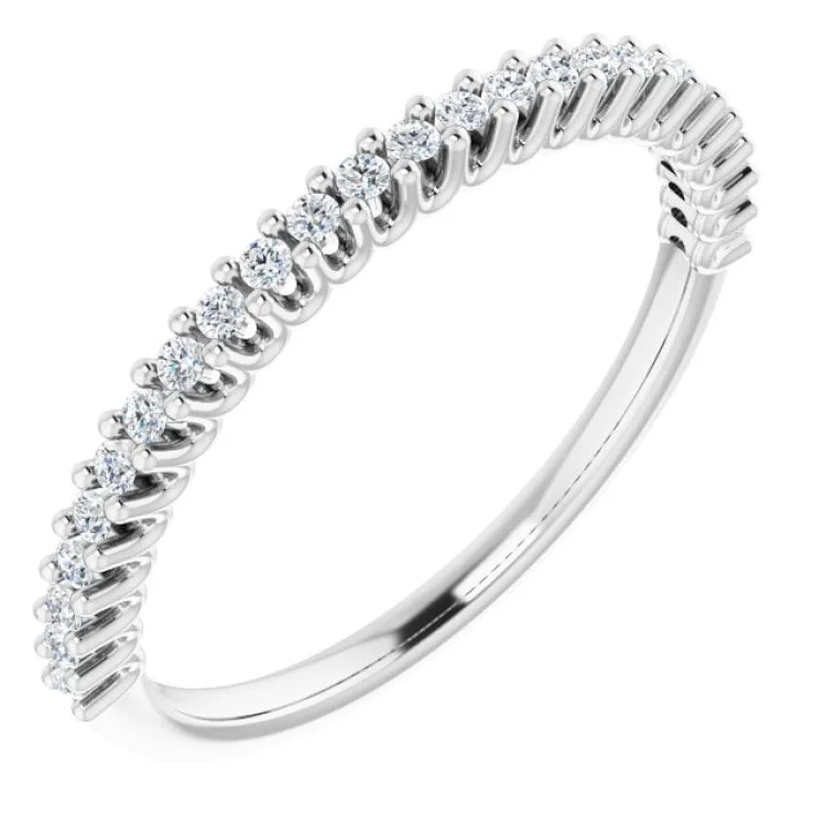 Classic Wedding Rings-14K White 1/5 CTW Lab-Grown Diamond Anniversary Band