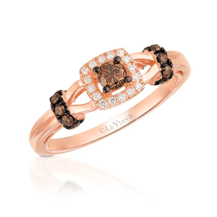 Classic Diamond Engagement Rings-Le Vian 14K Strawberry Gold Ring