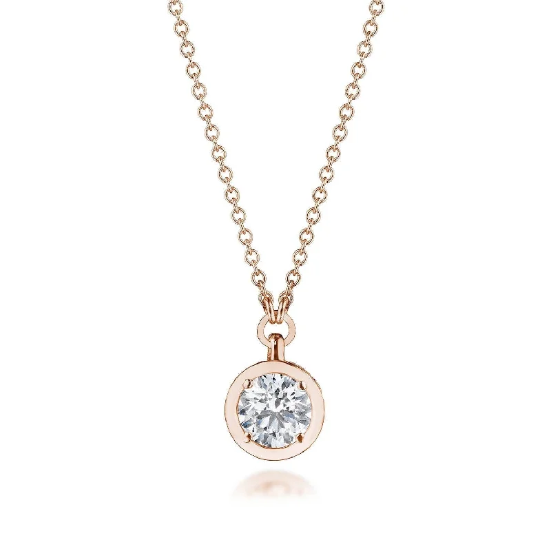 Silver Chain Necklaces-TACORI Allure | Diamond Necklace - 0.5ct FP812RD5LDPK