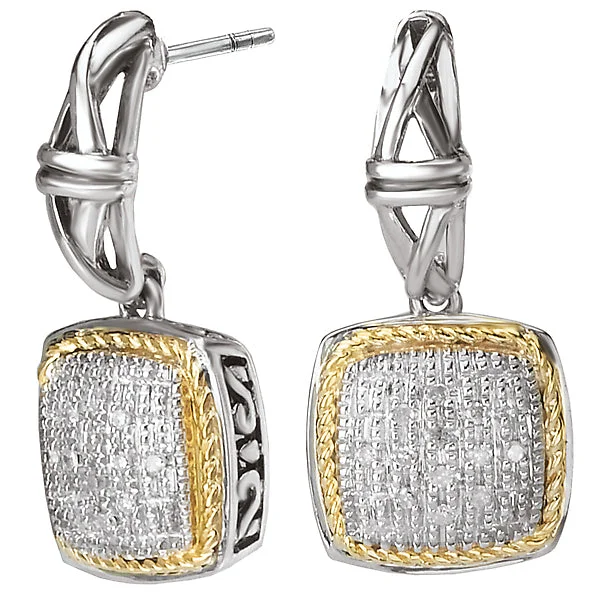 Enamel Earrings-Ladies Fashion Diamond Earrings