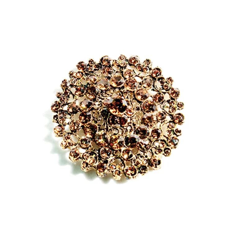 Brooch For Christmas Celebrations-Glam Fabric Grand Topaz Brooch