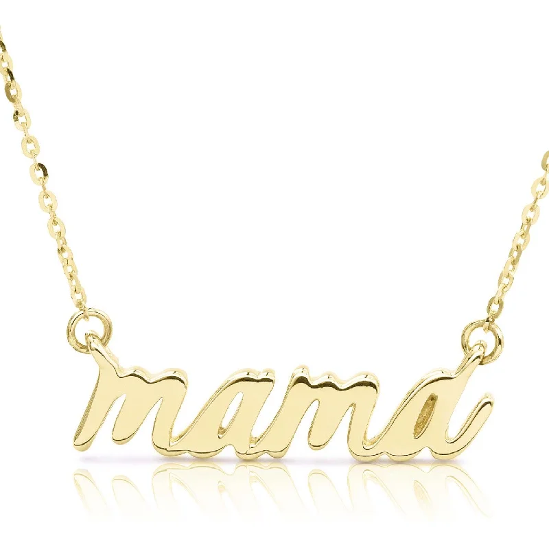 Delicate Necklaces-14k Gold Mama Statement Necklace