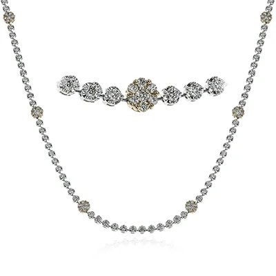 Designer Necklaces-Necklace in 18k Gold with Diamonds LP4330