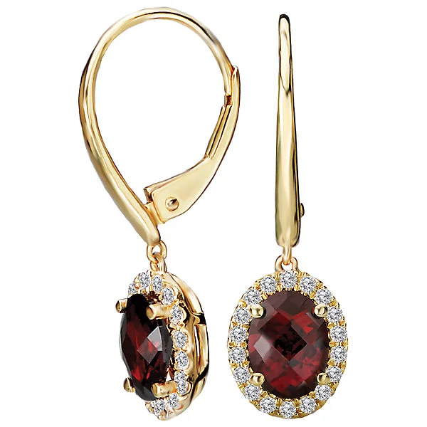 Fashion Jewelry Earrings-Ladies Fashion Gemstone Earrings