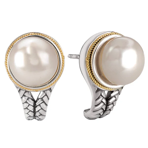 Oval Drop Earrings-Ladies Fashion Pearl Earrings