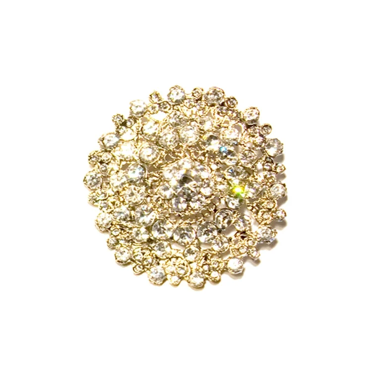 Luxury Pearl Brooch-Glam Fabric Grand Silver Brooch