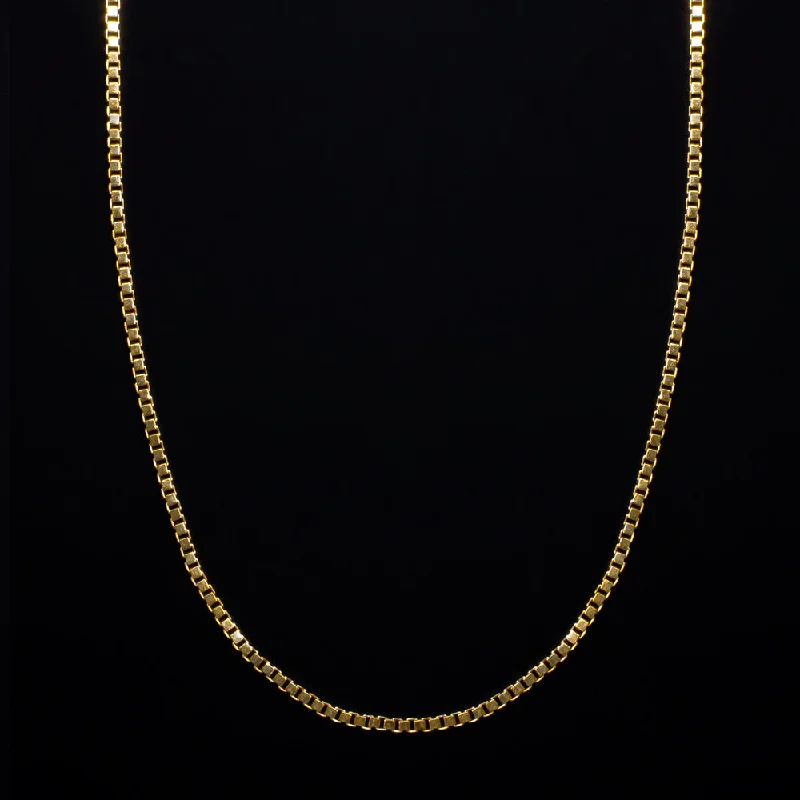 Diamond Pendant Necklaces-SOLID 14K YELLOW GOLD 21 INCH BOX CHAIN 0.8mm CLASSIC MENS LADIES NECKLACE PLAIN