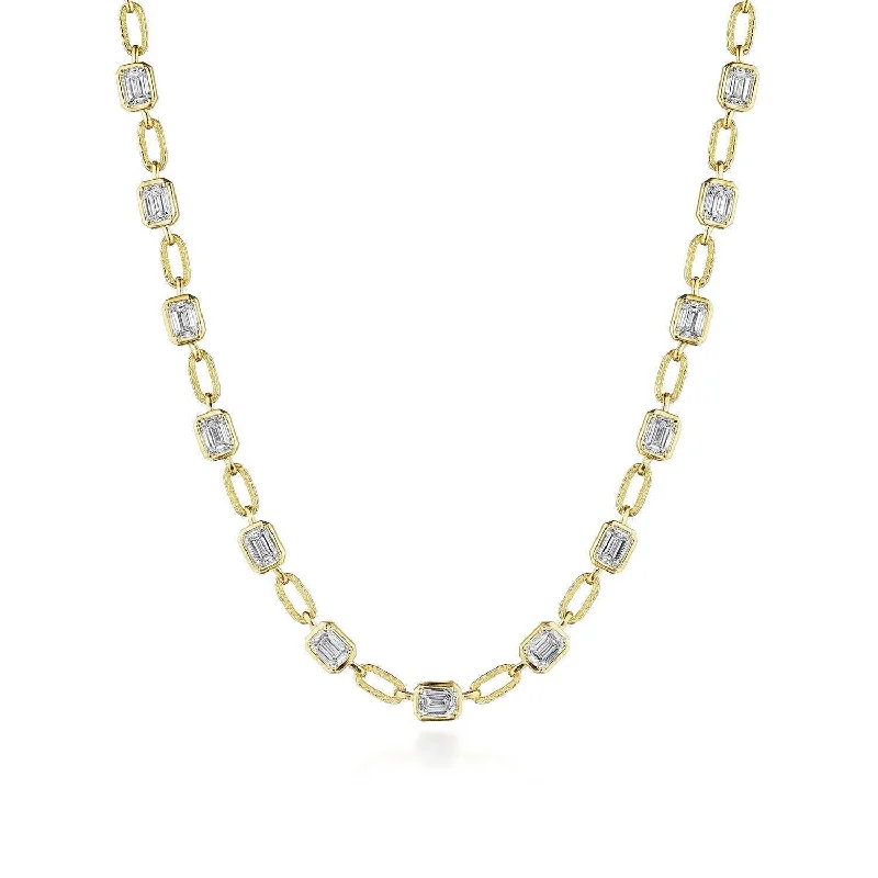 Religious Necklaces-TACORI Allure | Lab Grown Diamond Link Necklace FN825EC55X4LDY16