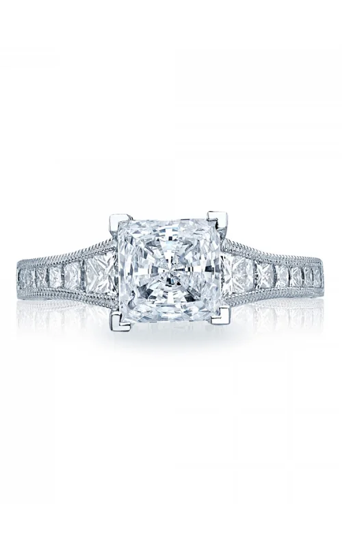 Halo Rings-Tacori Reverse Crescent Engagement Ring HT2510PR12X