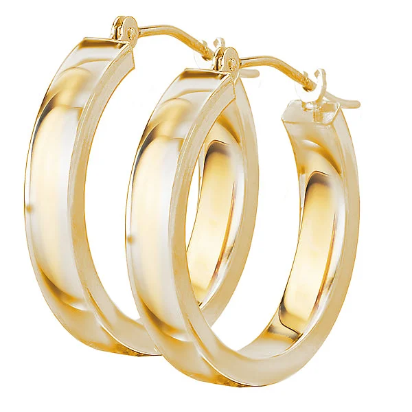 Clear Crystal Stud Earrings-14kt Hoop Earrings