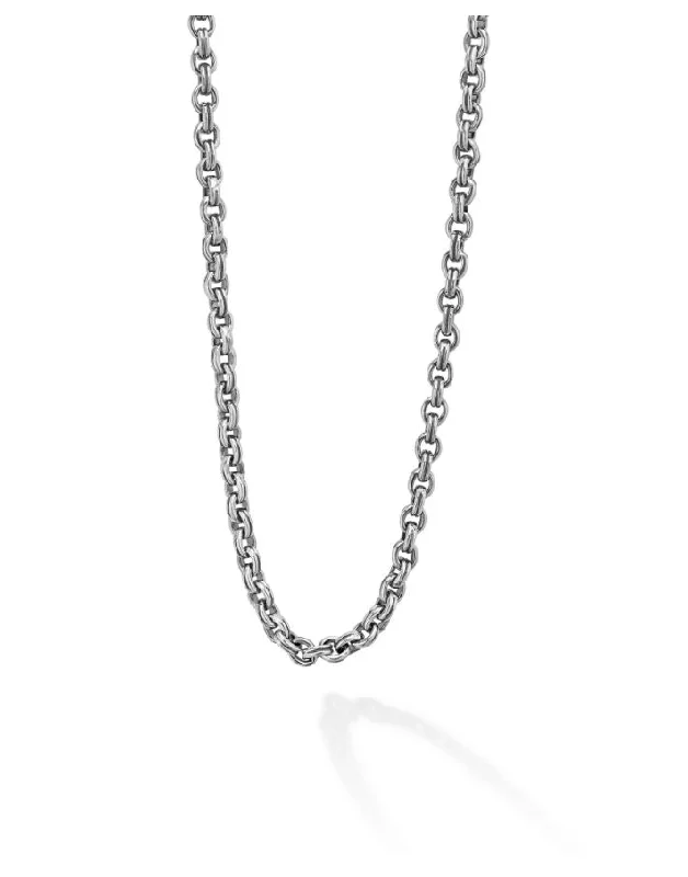 Elegant Necklaces-Anthem Double Link Caviar Chain Necklace in Sterling Silver, 20in