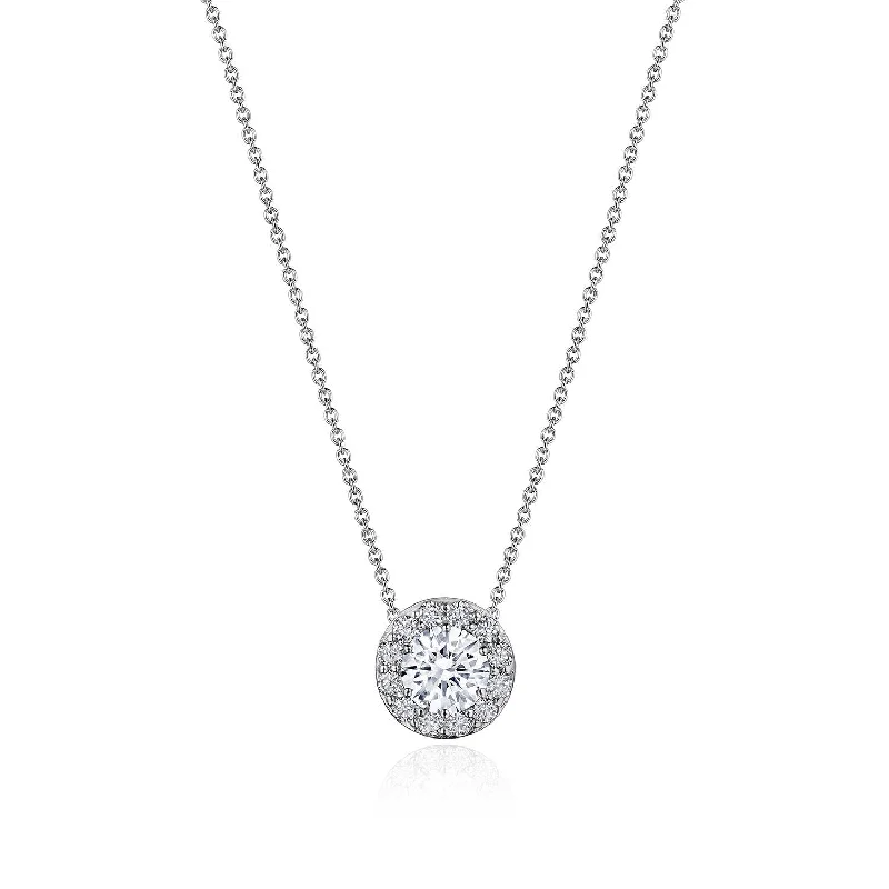 Mixed Metal Necklaces-TACORI Bloom | 17" Single Bloom Diamond Necklace FP809RD55