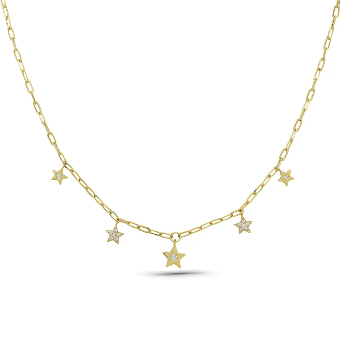 Diamond Necklaces-Bassali Sienna 14k Yellow Gold Necklace NK13946D