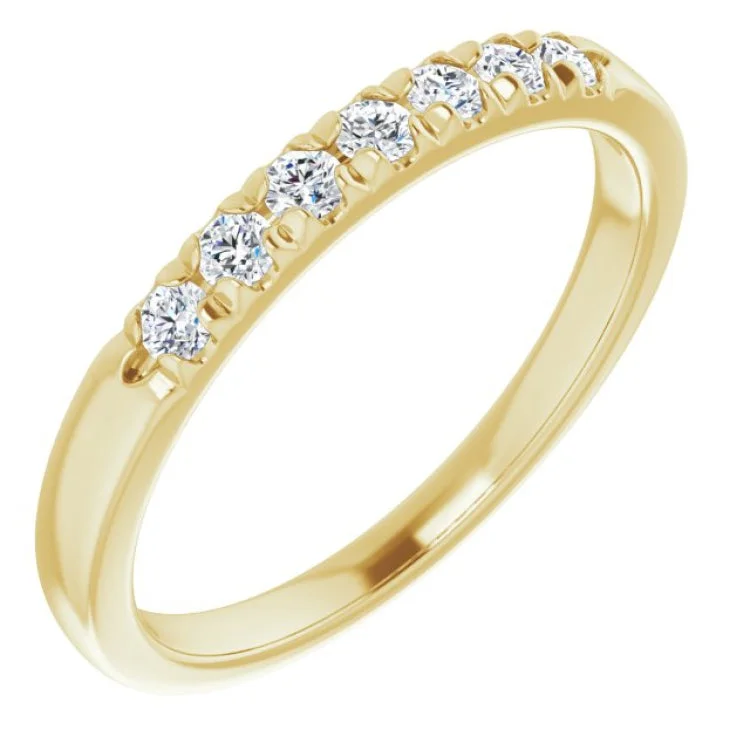 Rose Gold Engagement Rings-14K Yellow 1/4 CTW Lab-Grown Diamond Anniversary Band