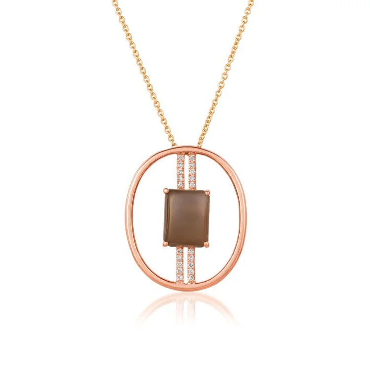 Large Pendant Necklaces-Le Vian 14K Strawberry Gold Necklace