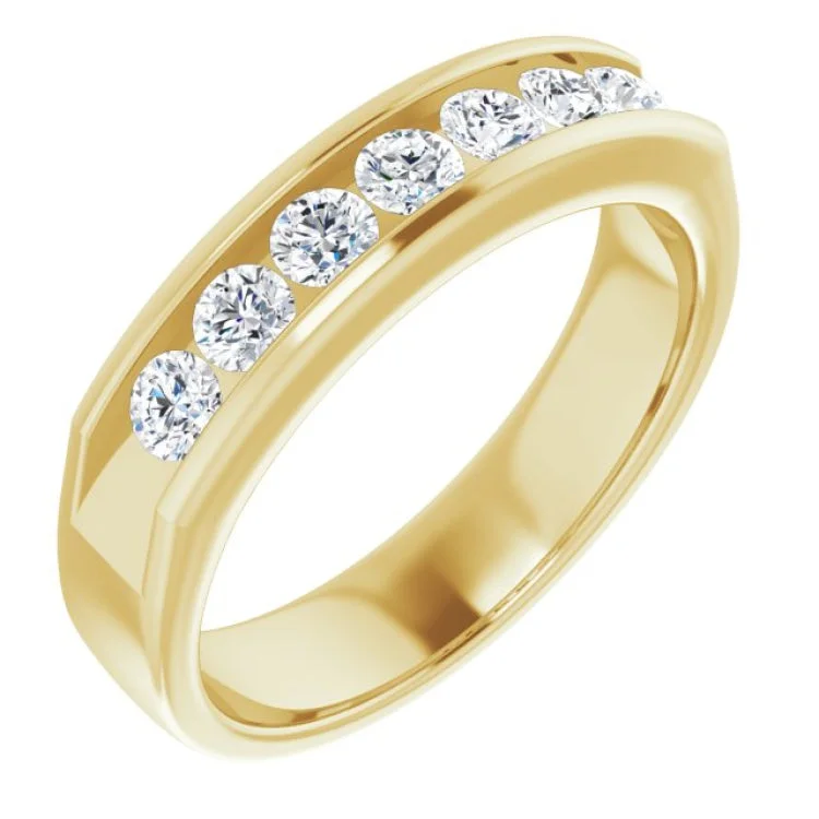 Vintage Rings-14K Yellow 7/8 CTW Natural Diamond Ring