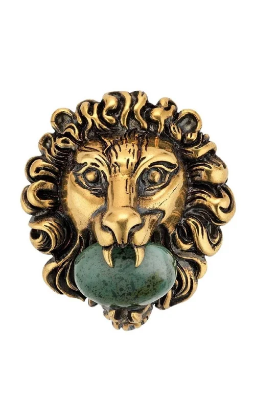 Rhinestone Brooch-Lion Head Brooch