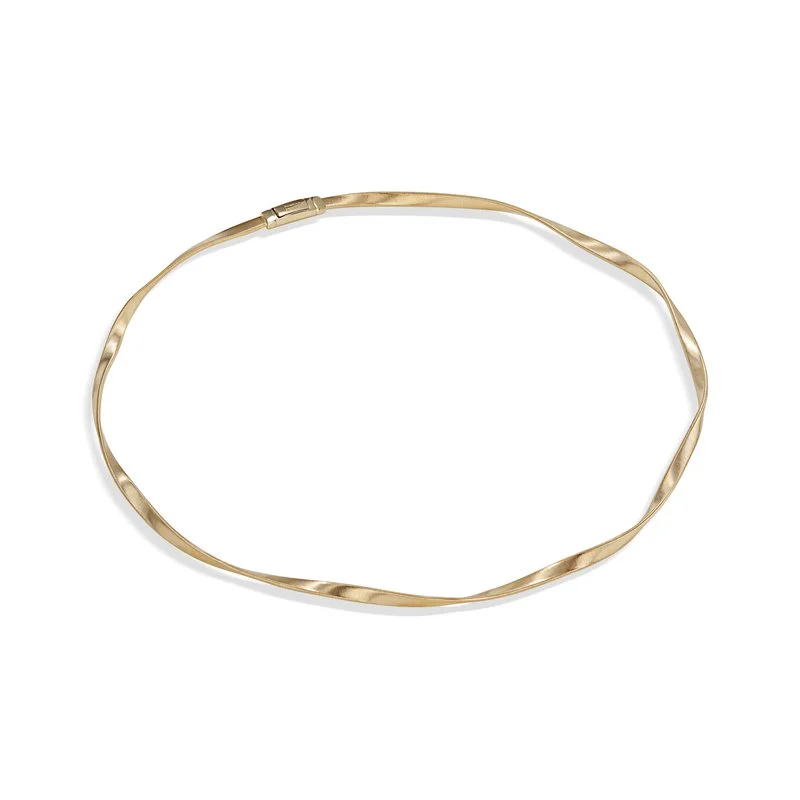 Clear Crystal Necklaces-Marco Bicego Marrakech Supreme Yellow Gold Single Strand Necklace