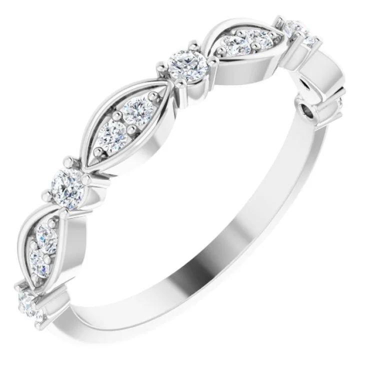 Bridal Rings-14K White 1/3 CTW Lab-Grown Diamond Anniversary Band