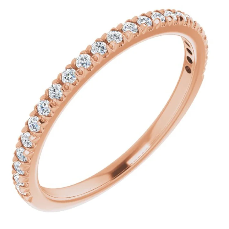 Custom Wedding Ring Designs-14K Rose 1/4 CTW Lab-Grown Diamond Anniversary Band